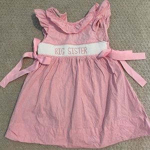 Smocked “Big Sister” Dress